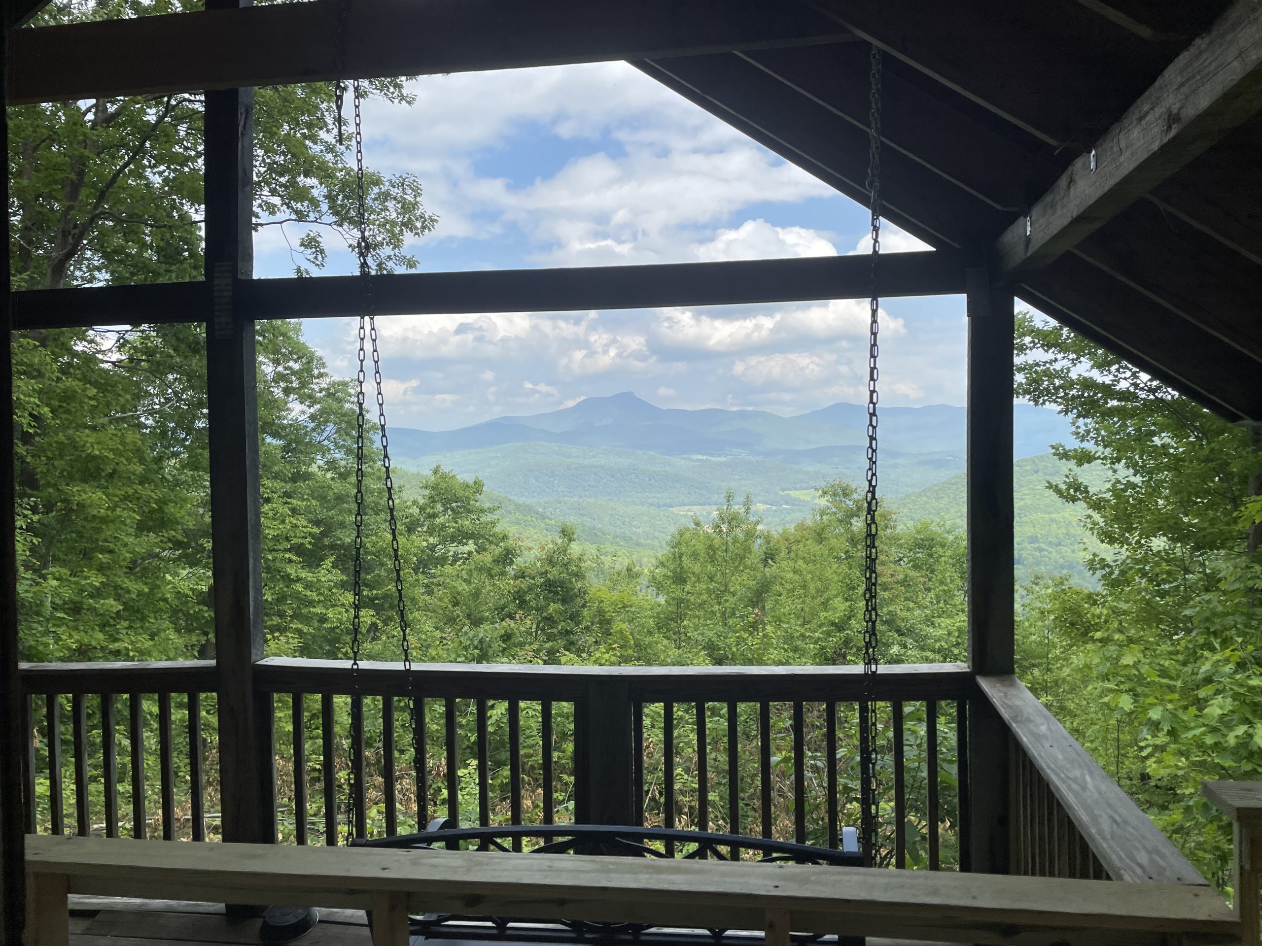 View of Camel's Hump from the Butternut Cabin