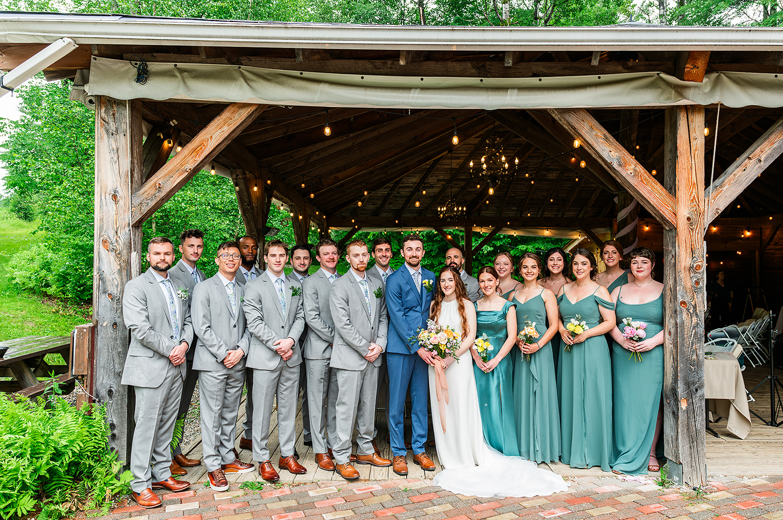 Whimsical Woodland Wedding at Sleepy Hollow Inn 9 Wedding Party