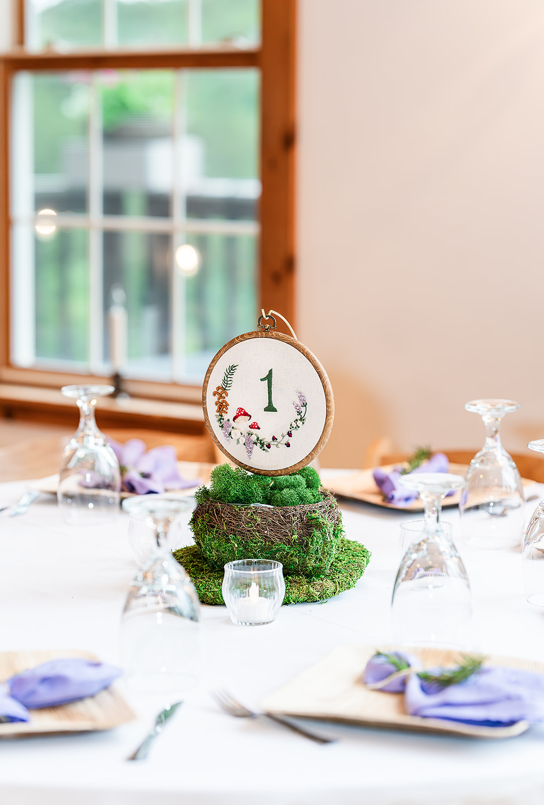 Whimsical Woodland Wedding at Sleepy Hollow Inn 7 Table numbers