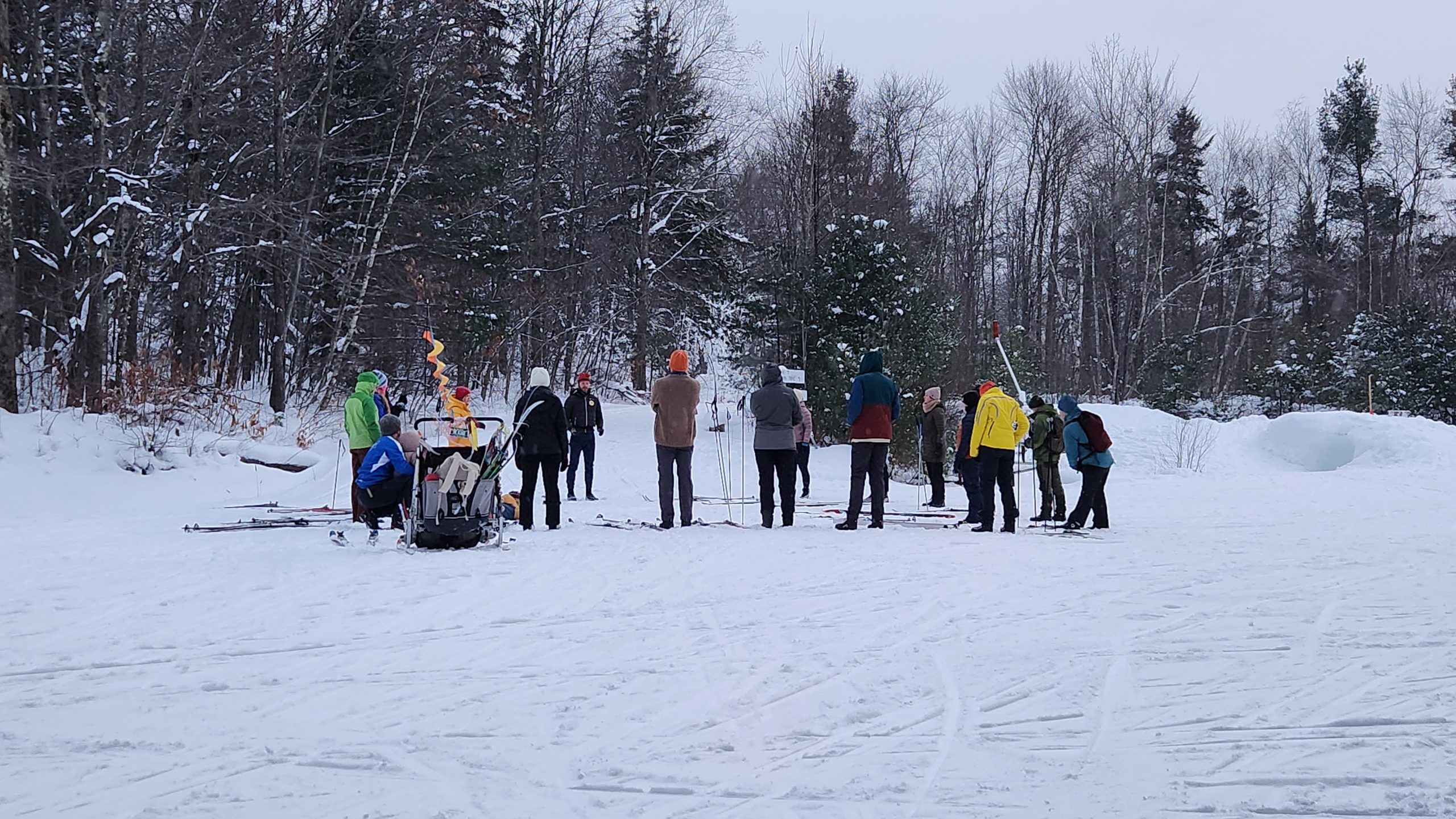 Full moon ski lesson